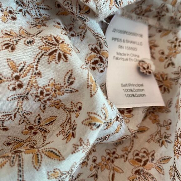 Veronica Beard Jeans Cotton Floral Boho Top Size XS NWOT - Picture 6 of 6